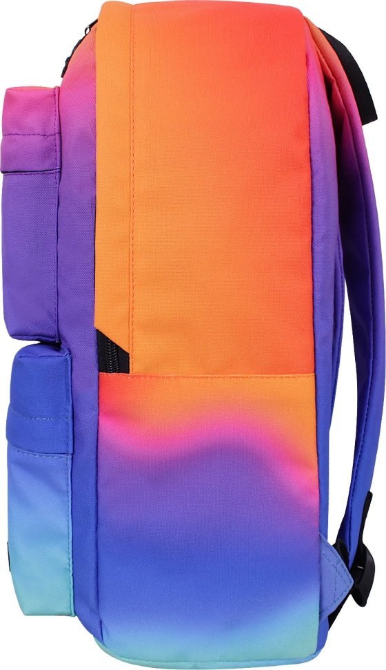 Яскравий різнокольоровий рюкзак Rainbow із текстилю Bagland (55412)