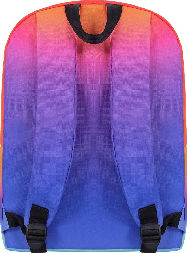 Яскравий різнокольоровий рюкзак Rainbow із текстилю Bagland (55412)