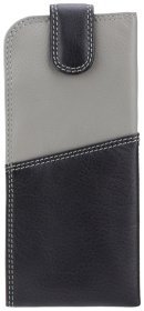 Чехол для очков из натуральной кожи на кнопке Visconti RB106 разноцветный 95412