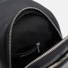 Черная мужская сумка-рюкзак через плечо из натуральной кожи Ricco Grande (56012) - 5