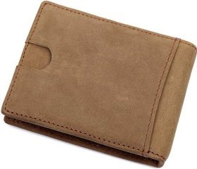Коричневый зажим для денег из натуральной кожи Vintage (2414532)