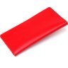 Жіночий купюрник червоного кольору з натуральної шкіри гладкого типу SHVIGEL (2413990) - 3