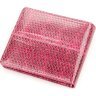 Женский розовый кошелек из фактурной кожи морской змеи SNAKE LEATHER (024-18145) - 2