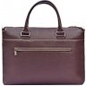 Солидная мужская сумка для ноутбука из фактурной кожи в коричневом цвете Issa Hara (21162) - 2