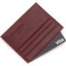 Маленька жіноча кредитниця бордового кольору із натуральної шкіри ST Leather 1767212 - 3