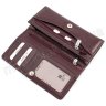 Стильний шкіряний гаманець кольору марсала KARYA (1064-243) - 4