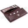 Стильний шкіряний гаманець кольору марсала KARYA (1064-243) - 6