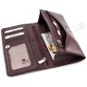 Стильний шкіряний гаманець кольору марсала KARYA (1064-243) - 3