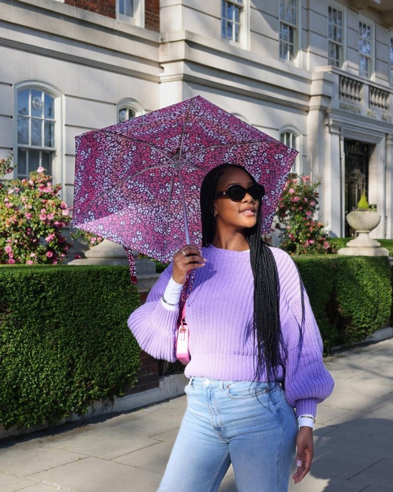 Женский мини зонт Fulton L501 Tiny-2 Funky Leopard (механика, складной, разноцветный с принтом леопарда) 108012 modnotak фото №6