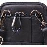 Черная мужская кожаная сумка маленького размера на пояс Vintage 2420484 - 4