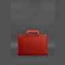 Женская кожаная сумка красного цвета для ноутбука и документов BlankNote 78912 - 5
