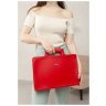 Жіноча шкіряна сумка червоного кольору для ноутбука та документів BlankNote 78912 - 7
