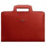 Жіноча шкіряна сумка червоного кольору для ноутбука та документів BlankNote 78912 - 1