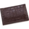 Шкіряний жіночий гаманець потрійного складання в коричневому кольорі Tony Bellucci (10846) - 4
