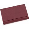 Шкіряне жіноче обкладинка для документів маленького розміру в бордовому кольорі ST Leather (14007) - 3
