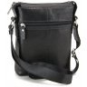 Солидная мужская сумка-планшет из натуральной кожи черного цвета Tom Stone (10993) - 3
