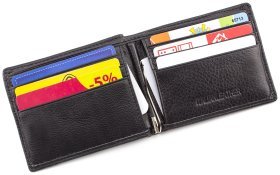 Мужское маленькое портмоне с зажимом ST Leather (16778)