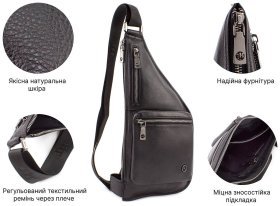 Мужская повседневная сумка-рюкзак H.T Leather (10459)