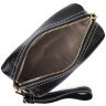 Черная женская сумка из натуральной кожи флотар с золотистой фурнитурой Vintage 2422276 - 4