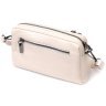 Горизонтальна жіноча сумка на плече з натуральної білої шкіри Vintage 2422376 - 2