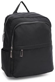 Вместительный женский рюкзак из черного текстиля на два отделения Monsen 71813