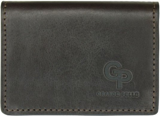 Коричневая обложка для автодокументов из натуральной кожи Grande Pelle (13195) modnotak фото №6