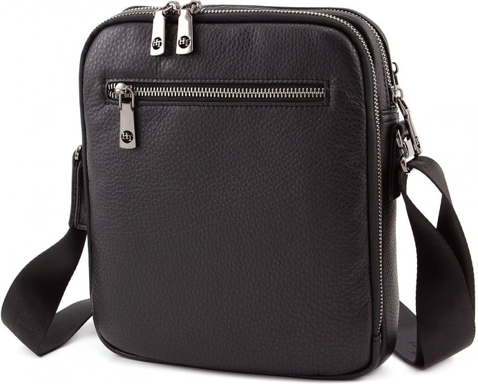 Мужская наплечная сумка на три отделения H.T Leather (10124)