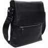 Стильна чоловіча шкіряна сумка через плече чорного кольору Borsa Leather (15671) - 1