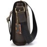 Наплечная мужская сумка-мессенджер вертикального типа из винтажной кожи TARWA (19819) - 10