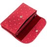 Розовый кошелек-клатч из натуральной кожи с принтом KARYA (1121-069) - 3