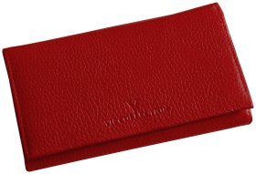 Жіночий великий гаманець з фіксацією на кнопку Vip Collection 102613 (червоний)