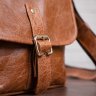 Оригінальна чоловіча сумка на плече з коричневої шкіри SHVIGEL (00918) - 8