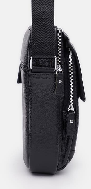 Чоловіча повсякденна сумка-барсетка з ручкою з натуральної шкіри Keizer (21892)