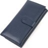 Синій жіночий гаманець великого розміру з натуральної шкіри CANPELLINI (2421849) - 2
