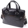 Деловая мужская сумка-портфель с отделением для ноутбука из гладкой натуральной кожи Tony Perotti Италия 103313 modnotak фото - 2