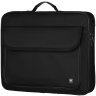 Текстильная деловая сумка через плечо с кармашком для ноутбука до 17" 2Е TopLoad Classic черного цвета 103513 modnotak фото - 3