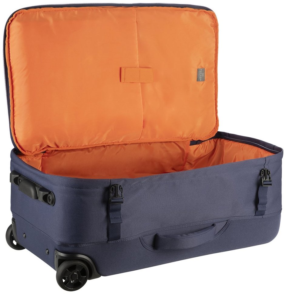 Сумка дорожня на 2-х колесах, Tucano Tugo M Trolley, 45л, поліестер, синя modnotak фото №6
