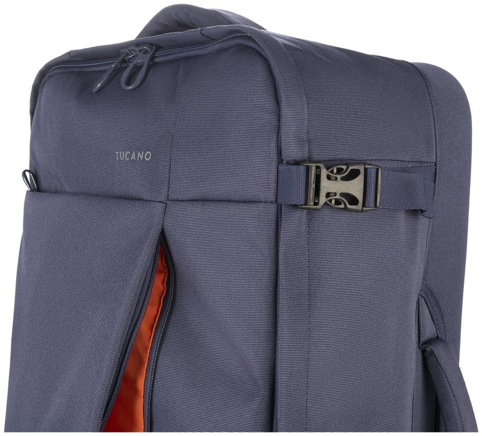 Сумка дорожня на 2-х колесах, Tucano Tugo M Trolley, 45л, поліестер, синя modnotak фото №9
