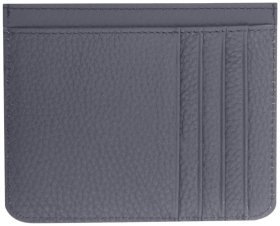 Картхолдер из натуральной фактурной кожи серого цвета Smith &amp; Canova 93913