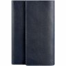 Шкіряний блокнот (Софт-бук) темно-синього кольору з ручкою в комплекті BlankNote (21978) - 1
