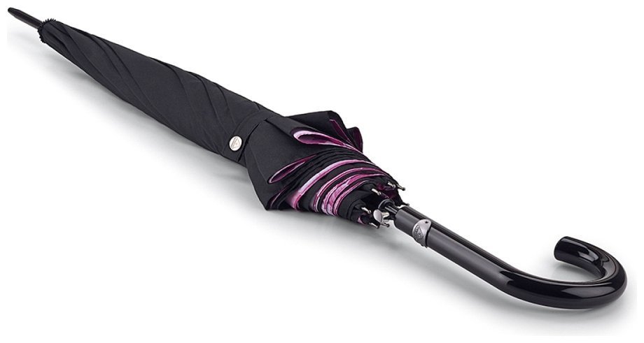 Зонт женский Fulton L754-041017 Bloomsbury-2 Neon Floral (Форма купола круглая, однотонный черный снаружи с принтом неоновых цветов внутри) 94213 modnotak фото №4