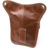 Стильна шкіряна сумка коричневого кольору в вінтажному стилі Vintage (20014) - 5