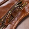 Стильная кожаная сумка коричневого цвета в винтажном стиле Vintage (20014) - 10
