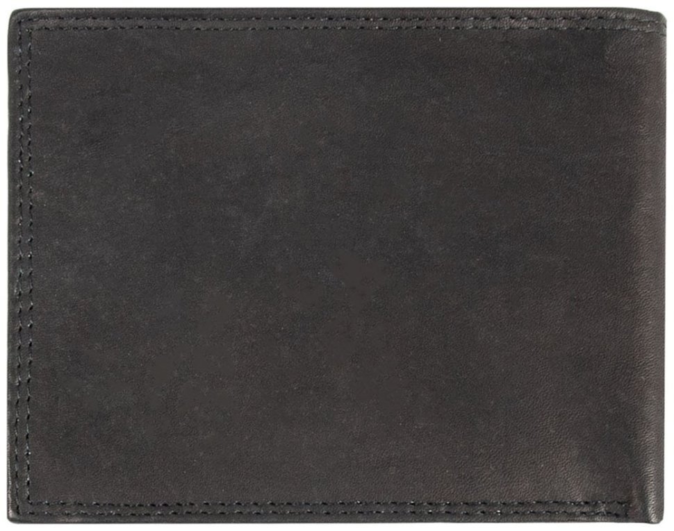 Мужское портмоне из гладкой кожи без застежки с монетницей Ridgeback JBNC39MN 94313 черного цвета modnotak фото №2