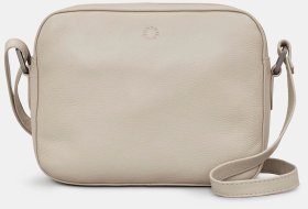 Женская сумка кросс-боди из натуральной кожи светло-серого цвета Yoshi Belmont (Великобритания) 94413