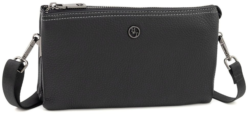 Мужской кожаный клатч черного цвета H.T Leather 94513 modnotak фото №3