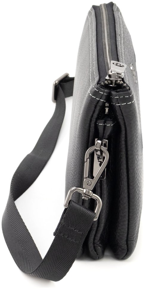 Мужской кожаный клатч черного цвета H.T Leather 94513 modnotak фото №4