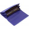 Яскраво-синій великий жіночий гаманець з натуральної шкіри з блоком під картки ST Leather (19086) - 7