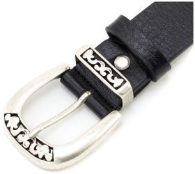 Женский кожаный ремень с пряжкой в винтажном стиле и металическим наконечником Gherardini 35309 Италия