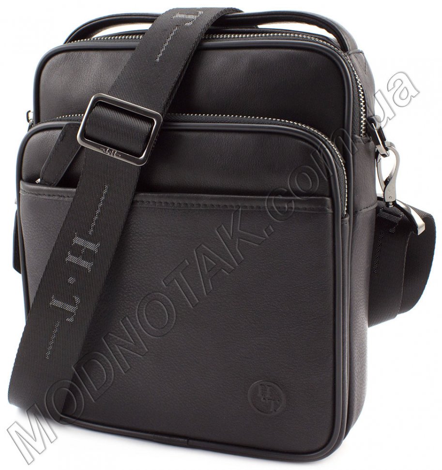 Мужская сумка с ручкой и ремнем на плечо H.T Leather (11545)